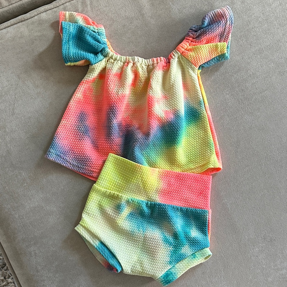 ⭐️5/$25⭐️Colorful Tie-Dye Baby Outfit